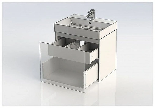 Тумба под умывальник подвесная Aquanet Йорк 60 белый 00202094