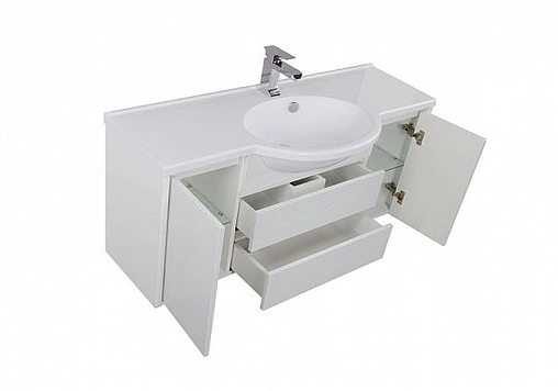 Тумба под умывальник подвесная Aquanet Лайн 120 белый 00164938