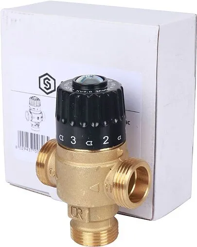 Трехходовой термостатический смесительный клапан ¾&quot; +30...+65°С Kvs 1.8 Stout SVM-0125-186520