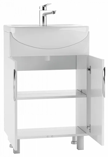 Тумба под умывальник напольная Айсберг Исеть 55 белый DA2402T
