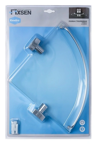 Полка Fixsen Kvadro хром FX-61303A