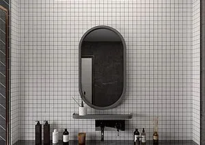 Зеркало с подсветкой Continent Prime Gray Led 45x80 серый ЗЛП1079, 4