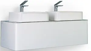 Тумба-умывальник подвесная Raval Pure 120 белый Pur.01.120/P/W+641945 Тумба-умывальник подвесная Raval Pure 120 белый Pur.01.120/P/W+641945, 1