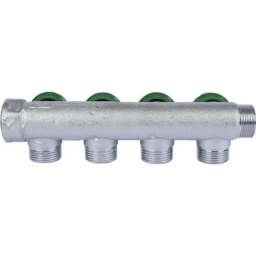 Коллектор регулирующий проходной 4 отвода ¾&quot;в/н x ¾&quot;ек Stout SMB-6850-343404