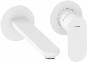 Смеситель для раковины из стены Ravak Eleganta белый матовый X070255, 1