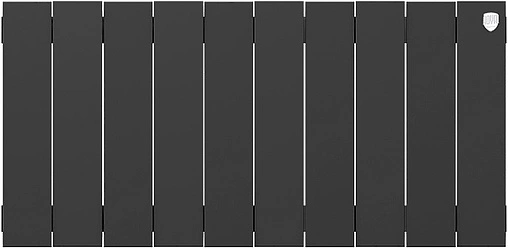 Радиатор биметаллический 10 секций Royal Thermo PianoForte 300 Noir Sable RTPNS30010