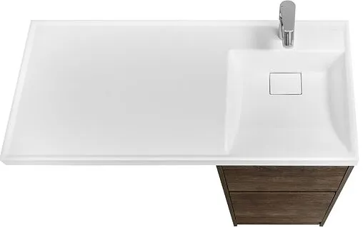 Тумба-умывальник напольная над стиральной машиной Aquaton Лондри 105 R дуб кантри 1A2670K1LHDY0+