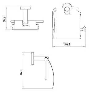 Держатель туалетной бумаги Lemark Atlantiss хром LM3234C, 2