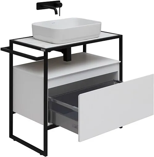 Тумба-умывальник напольная Allen Brau Priority 80 белый 1.31002.WM+