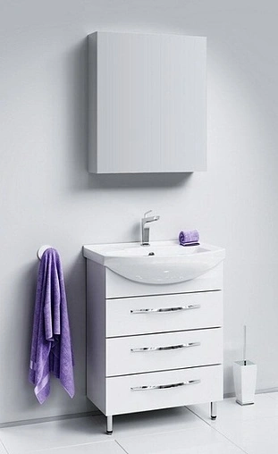 Тумба-умывальник напольная Aqwella Allegro 60 белый Agr.01.06/3+4620008192475