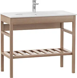 Тумба-умывальник напольная ISVEA SistemaX 100 тик 22SFS003100I+10SX51101SV, 1