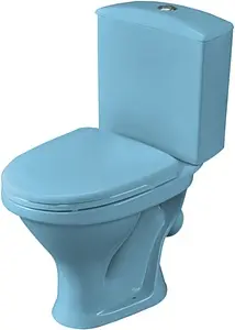 Унитаз-компакт Santeri Вест голубой 1.P201.8.S06.00B.F, 1