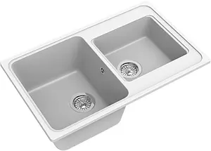 Мойка кухонная Ewigstein Elegant E-R80D иней Мойка кухонная Ewigstein Elegant E-R80D иней, 1