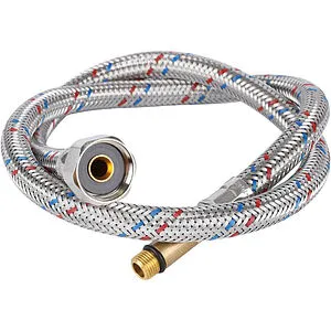 Гибкая подводка для смесителя Stout 0.8м x ½"в x М10x1 L35мм SHF-0048-351015 Гибкая подводка для смесителя Stout 0.8м x ½"в x М10x1 L35мм SHF-0048-351015, 1