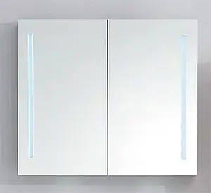 Шкаф-зеркало BelBagno 80 хром SPC-2A-DL-BL-800, 1