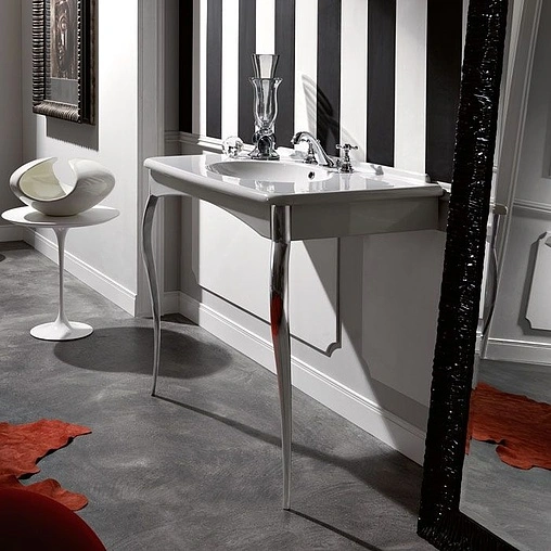 Раковина Kerasan Retro 100 белый 1049K0 bi*1 cr legs Раковина Kerasan Retro 100 белый 1049K0 bi*1 cr legs