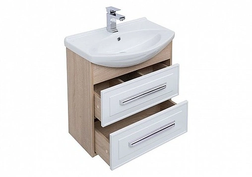 Тумба под умывальник Aquanet Остин 65 белый/дуб сонома 00200910