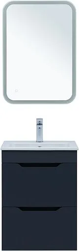 Тумба-умывальник Aquanet Практика 50 маренго 00330456+44050