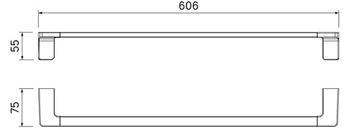 Полотенцедержатель IDDIS Slide хром SLISC10i49
