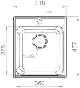 Мойка кухонная GranFest Quarz GF-Z17 песочный Мойка кухонная GranFest Quarz GF-Z17 песочный, 2