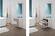 Тумба-умывальник Aquanet Мадейра 60 дуб кантри/белый 00183069+00182322