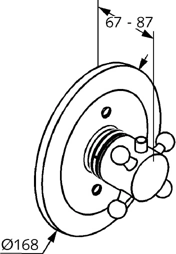 Термостат для 1 потребителя Kludi Adlon хром 517190520