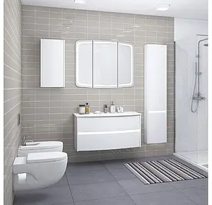 Шкаф Aquaton Астера 35 L белый 1A195503AS01L, 3