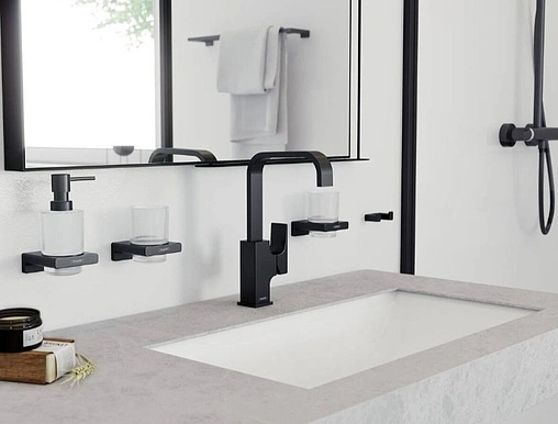 Смеситель для раковины Hansgrohe Metropol 230 шлифованный чёрный хром 32511340