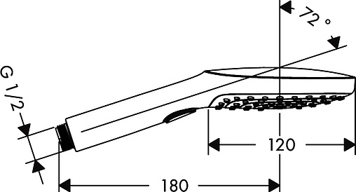 Лейка ручного душа Hansgrohe Raindance Select E 120 3jet хром 26520000
