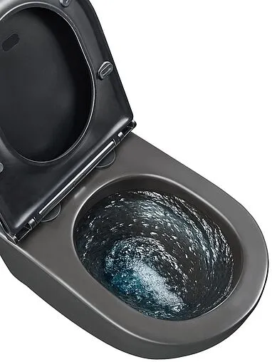 Унитаз подвесной безободковый Lemark Glazer Торнадо 3.0 черный матовый 9612004