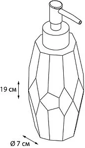 Дозатор для жидкого мыла Fixsen Flat хром/белый FX-290-1 Дозатор для жидкого мыла Fixsen Flat хром/белый FX-290-1, 2