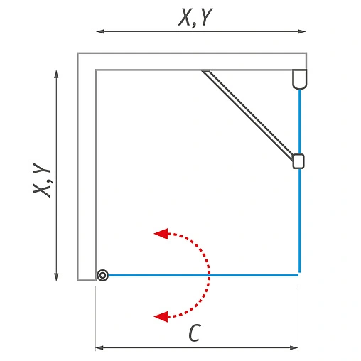 Боковая стенка 700мм прозрачное стекло Roltechnik Tower Line TB/700 725-7000000-00-02