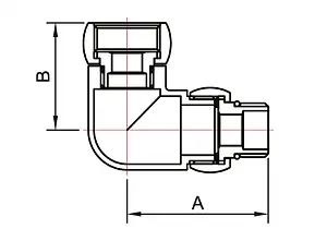 Соединение угловое со сгоном 1"в x ½"н Smart 761SCH1004 Соединение угловое со сгоном 1"в x ½"н Smart 761SCH1004, 3
