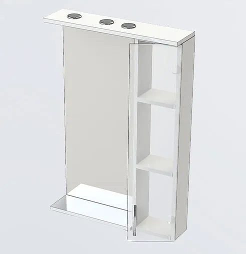 Шкаф-зеркало Aquanet Донна 60 R венге 00168938