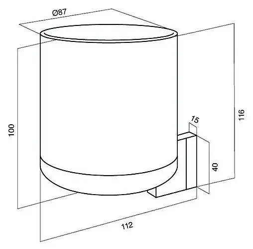 Стакан Am.Pm Admire хром A1034300