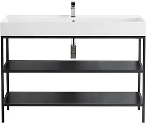 Консоль с умывальником напольная Cezares Cadro 120 чёрный CADRO-120/46/73-2C-PIA-MET-ST+CADRO-120-MENS-NERO+CADRO-120-MENS-NERO Консоль с умывальником напольная Cezares Cadro 120 чёрный CADRO-120/46/73-2C-PIA-MET-ST+CADRO-120-MENS-NERO+CADRO-120-MENS-NERO, 1