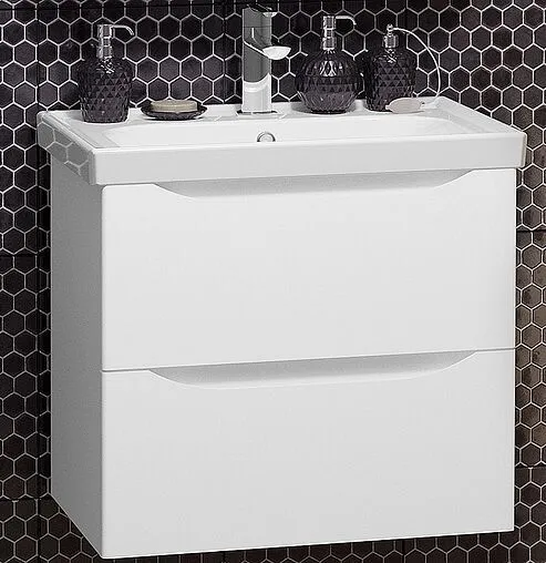 Тумба под умывальник подвесная Opadiris Элеганс 60 белый матовый 00-00006894