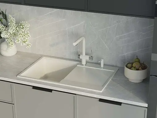 Мойка кухонная Omoikiri Daisen 78T-WH белый 4993522