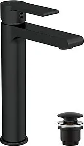 Смеситель для раковины Cersanit Brasko black чёрный матовый 63111, 1