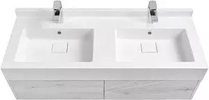 Тумба-умывальник подвесная Aquaton Сакура 120 ольха навара/белый 1A2197K2SKW80, 3