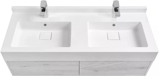 Тумба-умывальник подвесная Aquaton Сакура 120 ольха навара/белый 1A2197K2SKW80