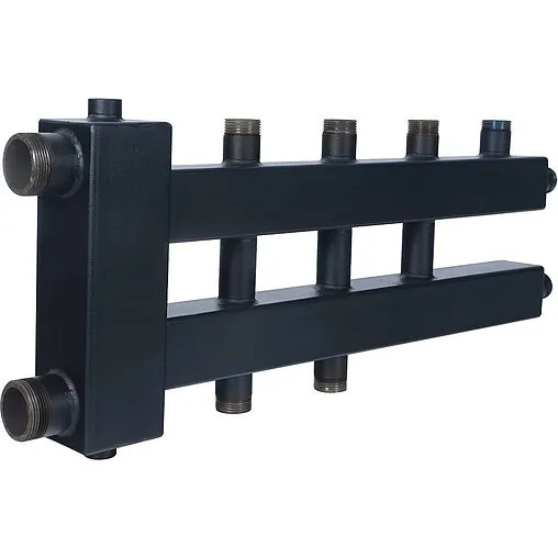 Распределительный коллектор 4 контура с гидрострелкой 1½&quot;н x 1&quot;н Rommer RDG-0018-024024