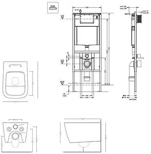Комплект 5 в 1 ArtCeram A16 700.101.03 Комплект 5 в 1 ArtCeram A16 700.101.03, 2
