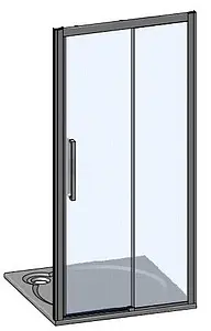 Дверь в нишу 1500мм прозрачное стекло Roltechnik Exclusive Line ECD2/1500 black elox P 565-150000P-05-02 Дверь в нишу 1500мм прозрачное стекло Roltechnik Exclusive Line ECD2/1500 black elox P 565-150000P-05-02, 4