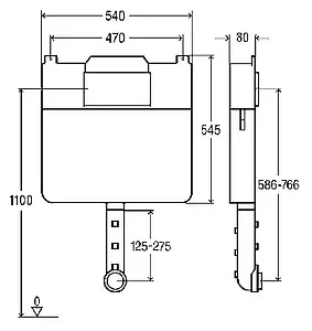 Смывной бачок скрытого монтажа Viega Mono Slim 8308.1 648787, 2