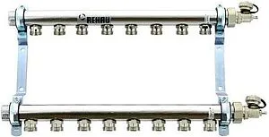 Группа коллекторная распределительная 8 отводов 1&quot;н/н x ¾&quot;ек Rehau HLV 11102121001, 1