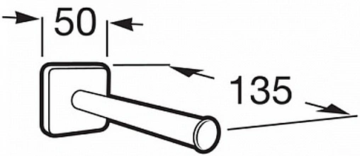 Держатель туалетной бумаги Roca Victoria хром 816665001