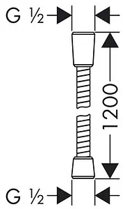 Шланг для душа Lemark Turn-Free 120см чёрный матовый LE8022S-Black, 2