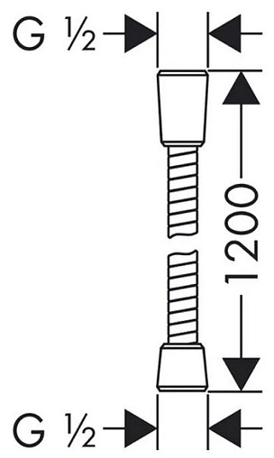 Шланг для душа Lemark Turn-Free 120см чёрный матовый LE8022S-Black