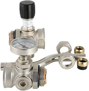 Байпас проходной с перепускным клапаном и термометром (0-80°С) 1"в x 1"н Valtec VT.0667T.0.0 Байпас проходной с перепускным клапаном и термометром (0-80°С) 1"в x 1"н Valtec VT.0667T.0.0, 5